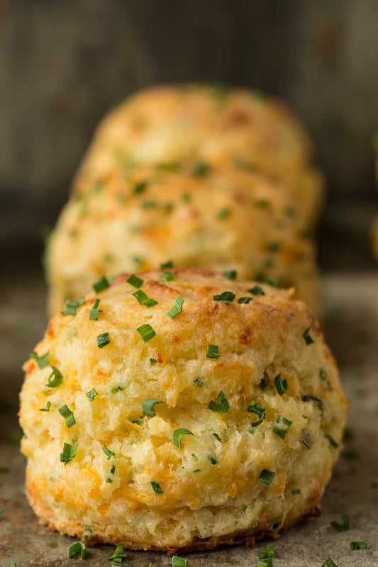Cheddar Chive Biscuits- Four