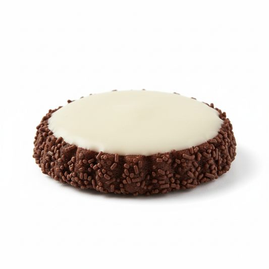 Malted Chocolate Petite Cookie - Edge Sprinkles Only