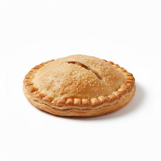 Round apple hand pie